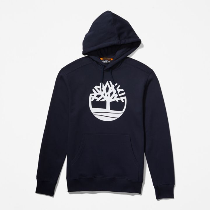 Timberland Tree Logo Hoodie for Men in Navy