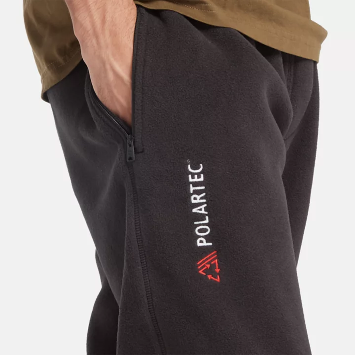 Polartec Fleece Trousers for Men in Black