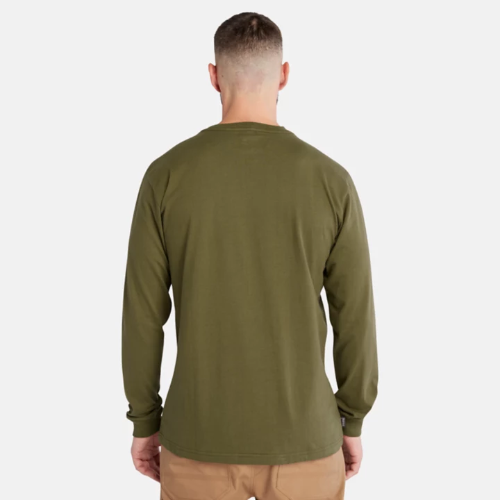 Timberland PRO Core Logo LS T-Shirt for Men in Green