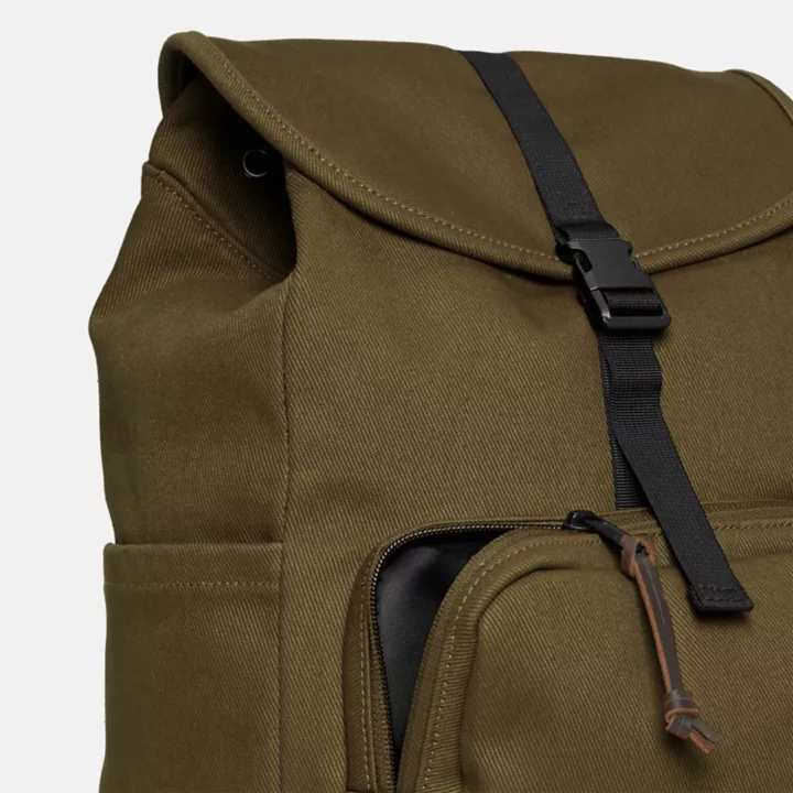 Canvas Backpack for Women in Green