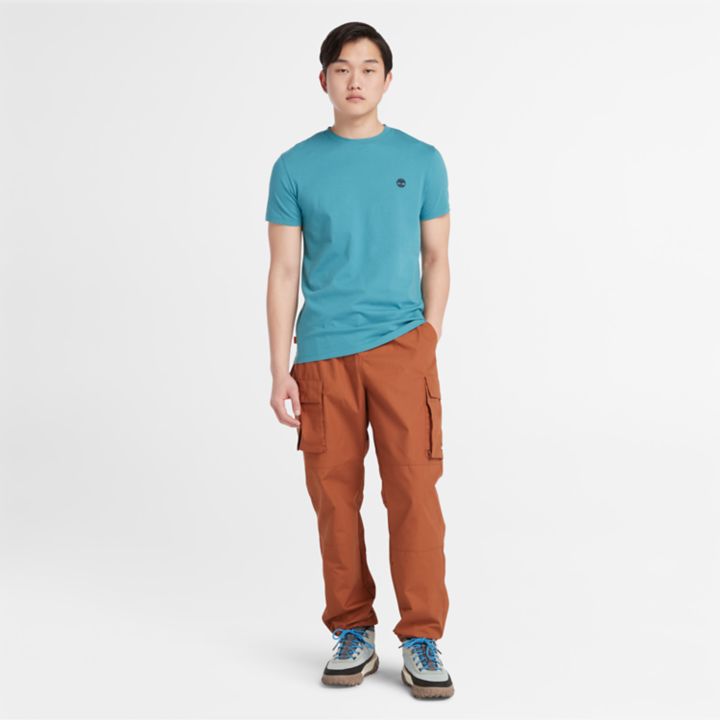 Dunstan River Crewneck T-Shirt for Men in Blue