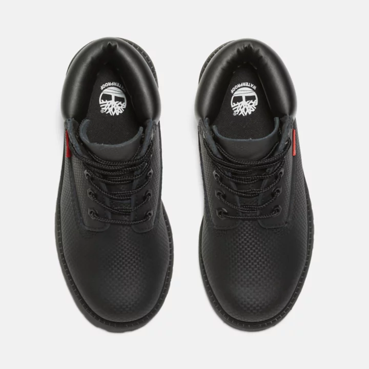 Timberland Premium Helcor 6 Inch Boot for Youth in Black