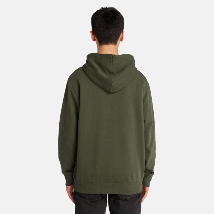 Buffalo Plaid Hoody Sweatshirt for Men in Dark Green