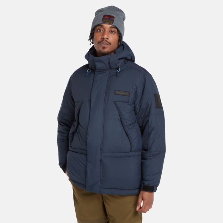 Puffer Parka for Men in Navy