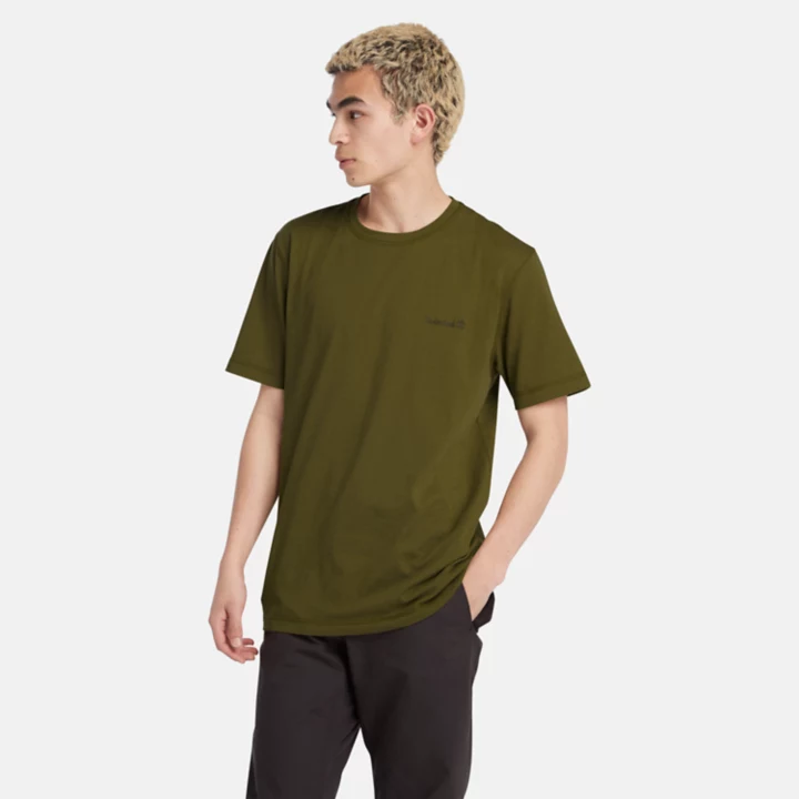 Short Sleeve Wicking T-Shirt for Men in Green