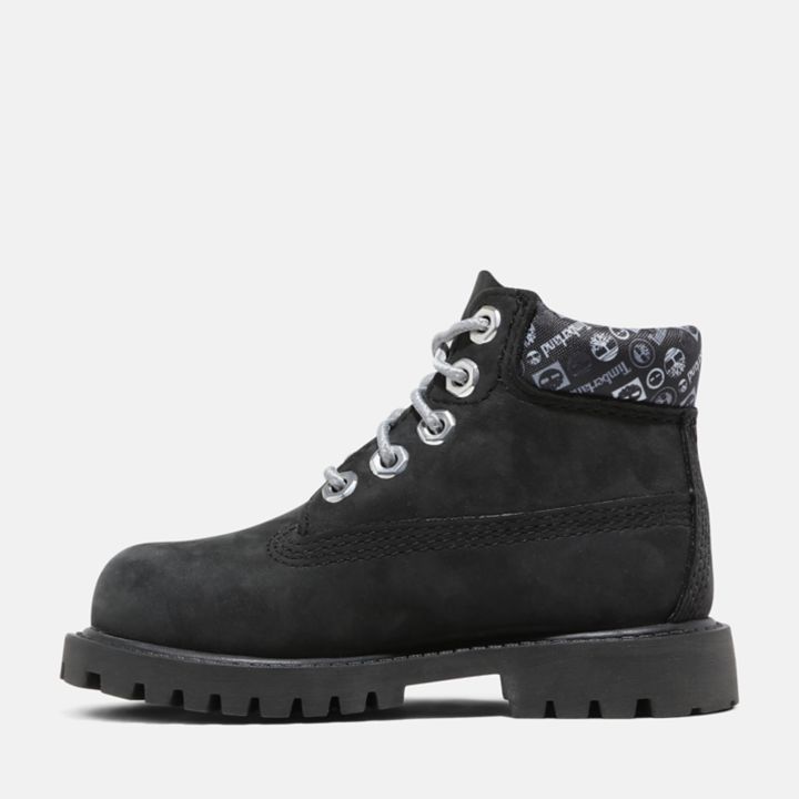 Premium 6 Inch Waterproof Boot for Toddler in Black