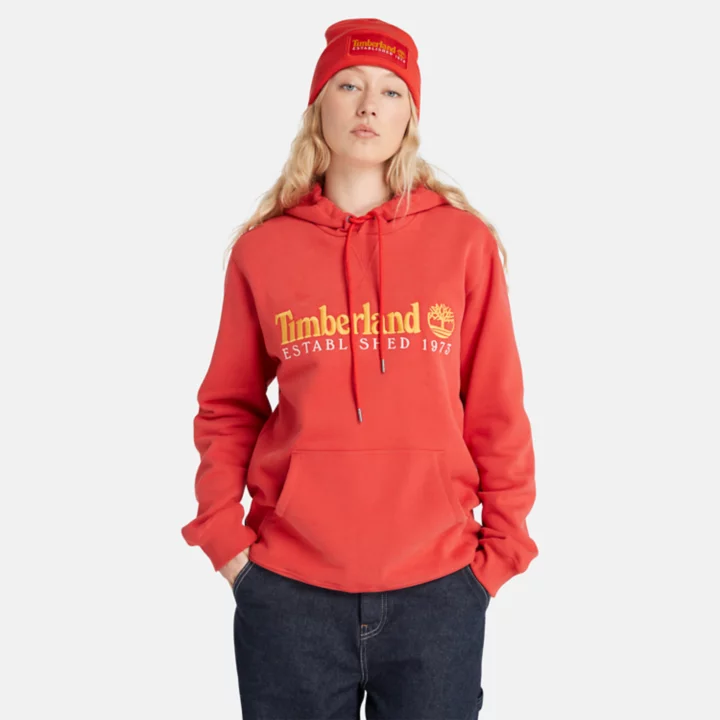 Timberland 50th Anniversary Hoodie Sweatshirt in Red