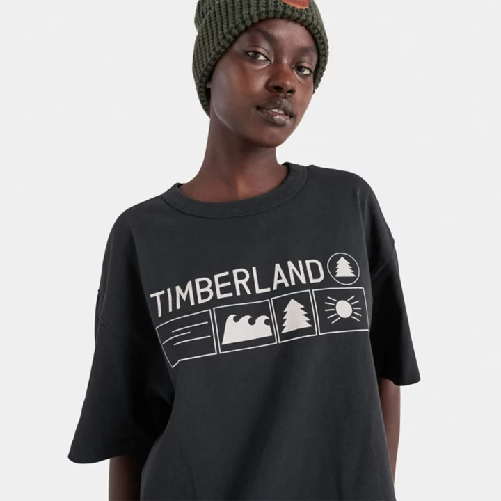 Timberland x Nina Chanel Abney T-Shirt in Black