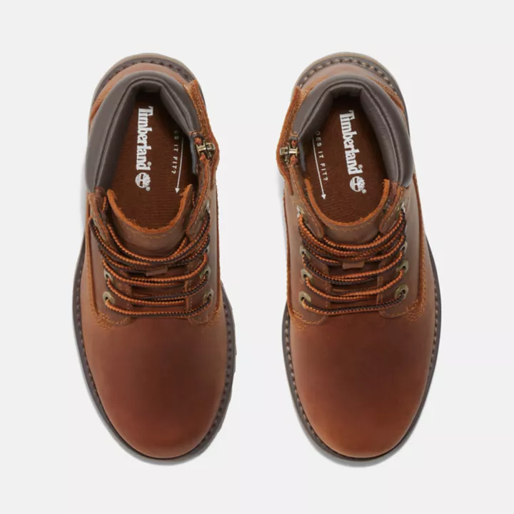 Courma Kid 6 Inch Side-zip Boot for Junior in Brown