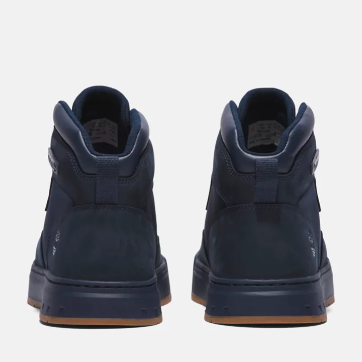 L Street Fabric and Leather Chukka for Men in Navy