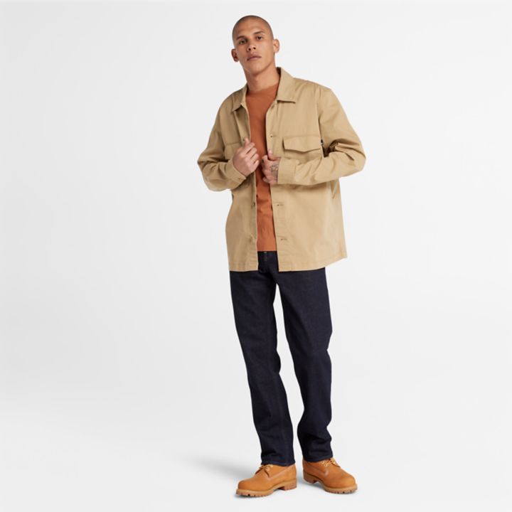 Dunstan River Crewneck T-Shirt for Men in Brown