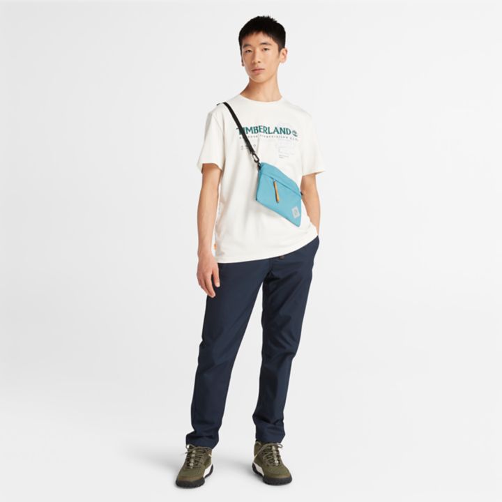 Outdoor Graphic T-Shirt for Men in White