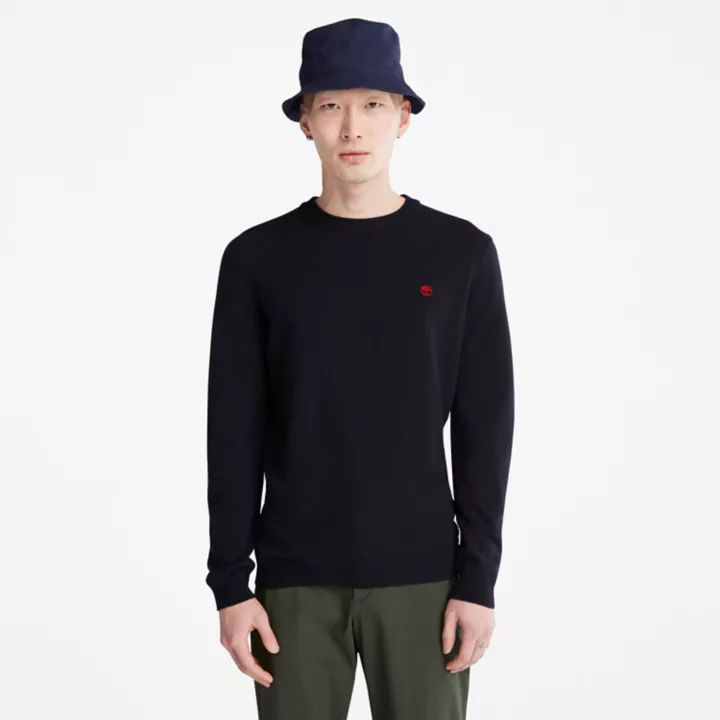 Cohas Brook Crewneck Jumper for Men in Navy