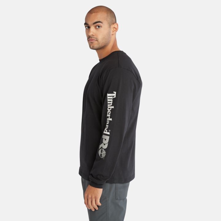 Timberland PRO Core Logo LS T-Shirt for Men in Black