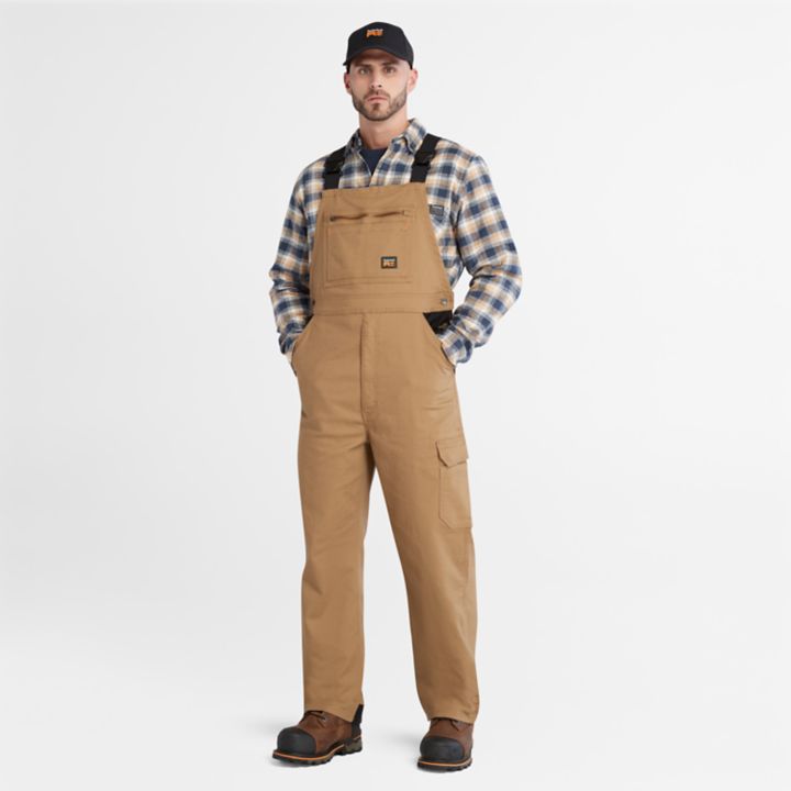 Timberland PRO Ironhide Flex Bib Overalls for Men in Yellow