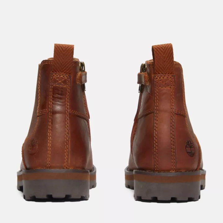 Courma Kid Chelsea Boot for Youth in Brown