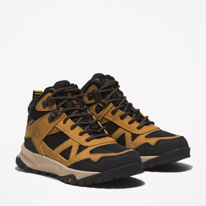 Lincoln Peak Waterproof Hiking Boot for Youth in Yellow