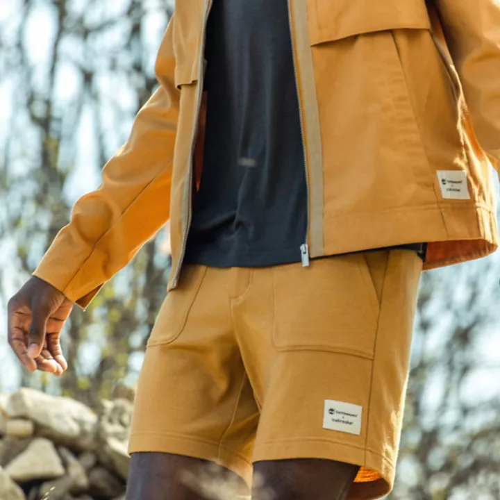 Timberland x Icebreaker Merino Cotton Jacket for Men in Orange