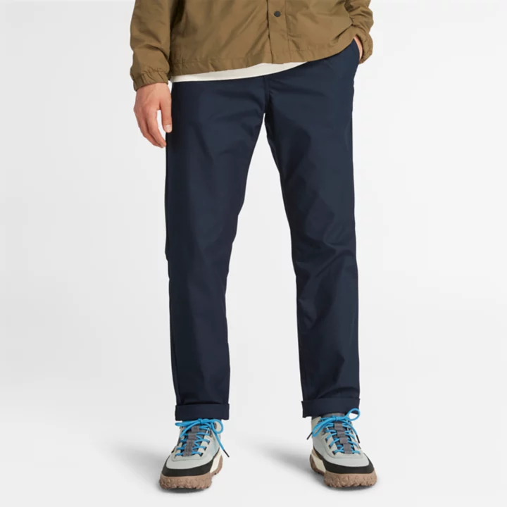 Comfort Stretch Trousers for Men in Navy