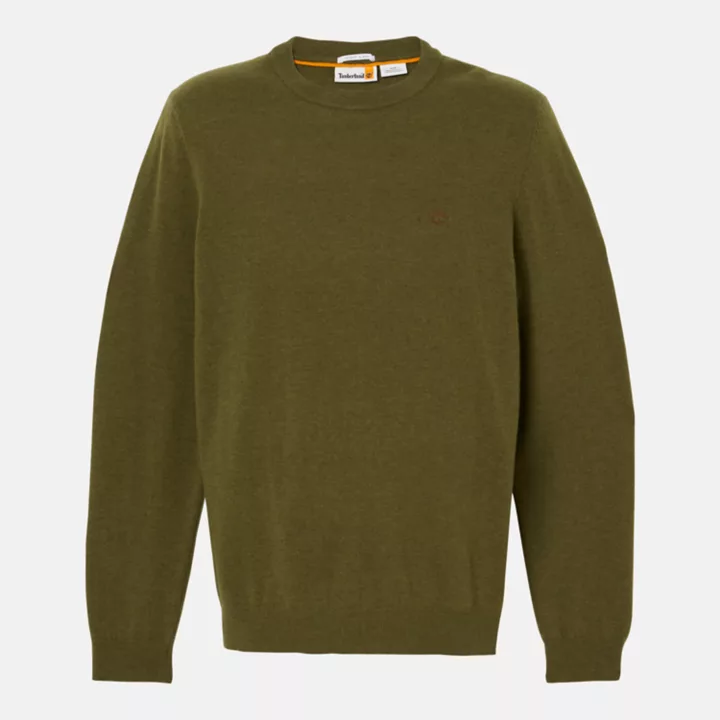 Cohas Brook Crewneck Jumper for Men in Dark Green