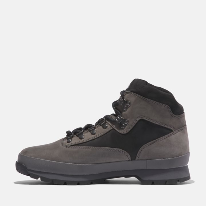 Euro Hiker Leather Boot for Men in Grey