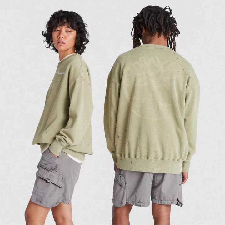 All Gender Timberland x A-COLD-WALL* Future73 Crewneck Sweatshirt in Light Green