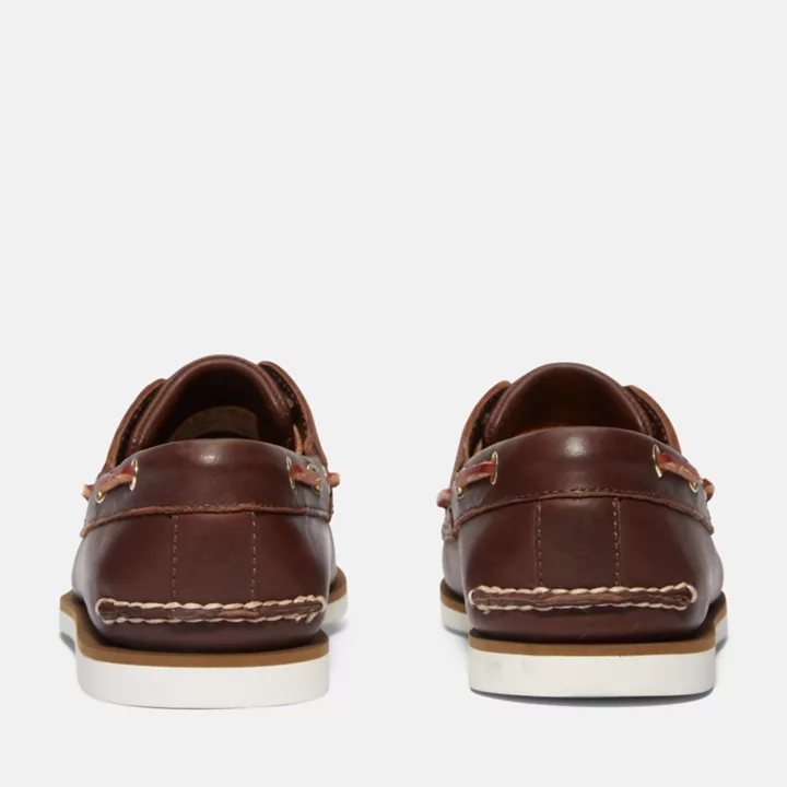 Classic Two-Eye Boat Shoe for Men in Brown