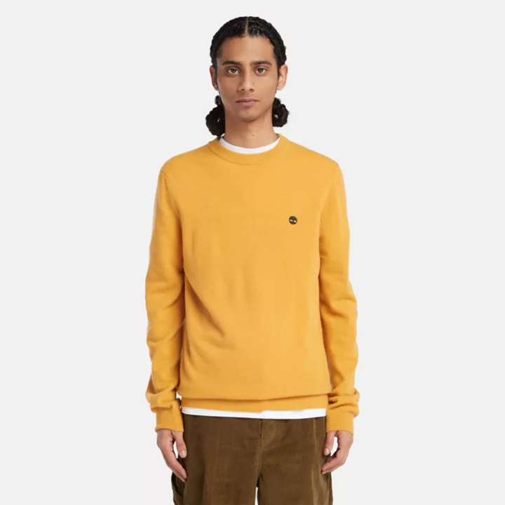 Cohas Brook Crewneck Jumper for Men in Yellow
