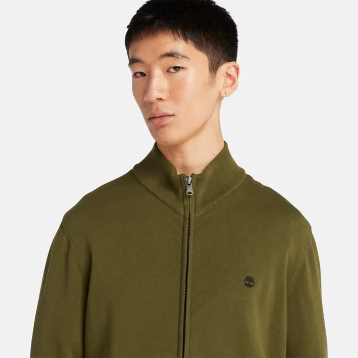 Williams River Full-zip Jumper for Men in Green