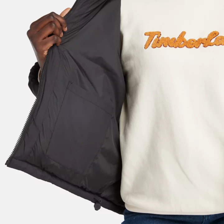 Recycled Down Puffer Jacket for Women in Black