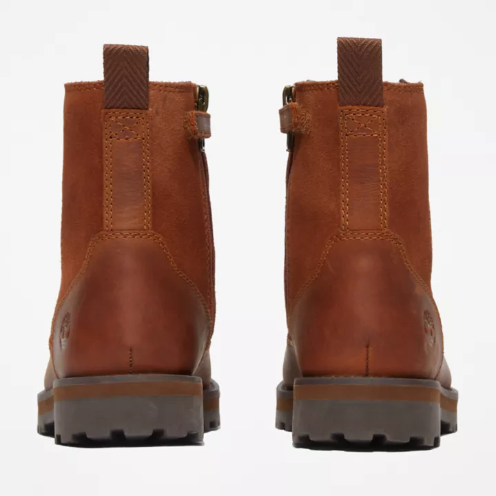 Courma Kid Lined Boot for Junior in Brown