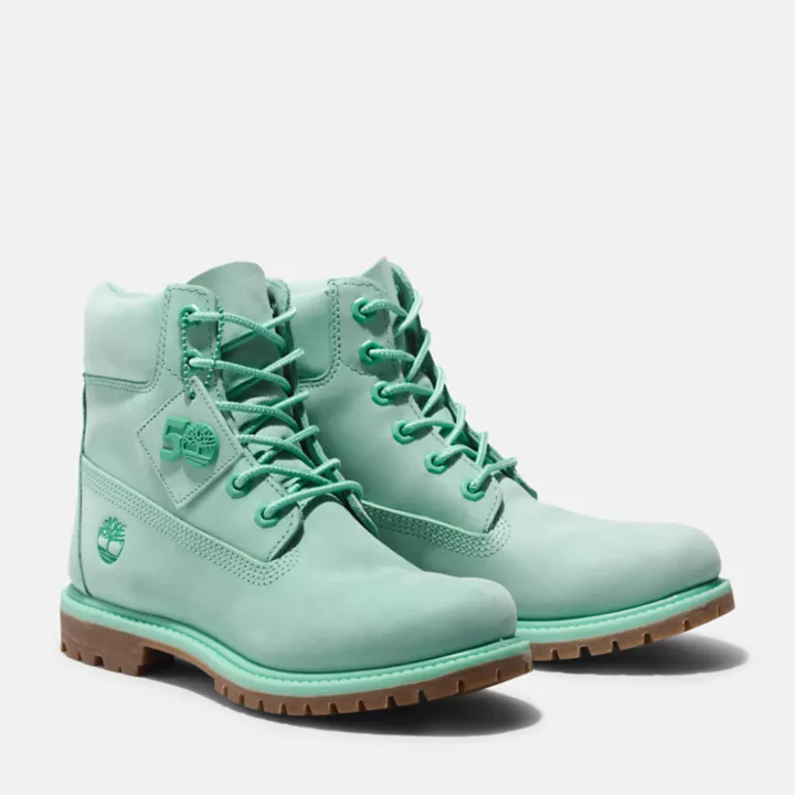 Timberland 50th Edition Premium 6-Inch Waterproof Boot for Women in Teal
