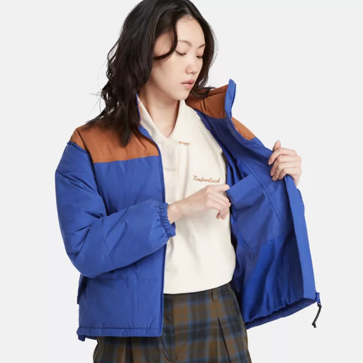 Mountain Welsh Puffer Jacket for Women in Blue