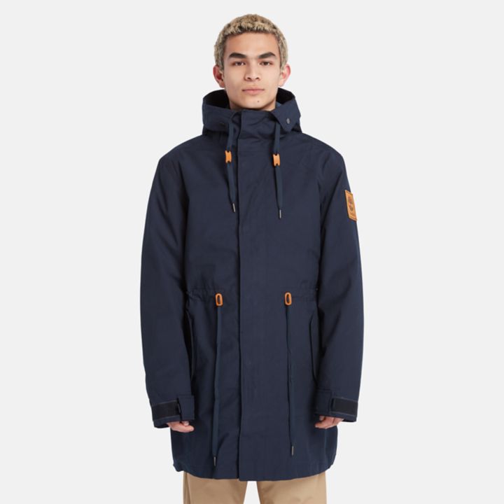 Snowdown Peak Water-Resistant 3-in-1 Fishtail Parka for Men in Navy