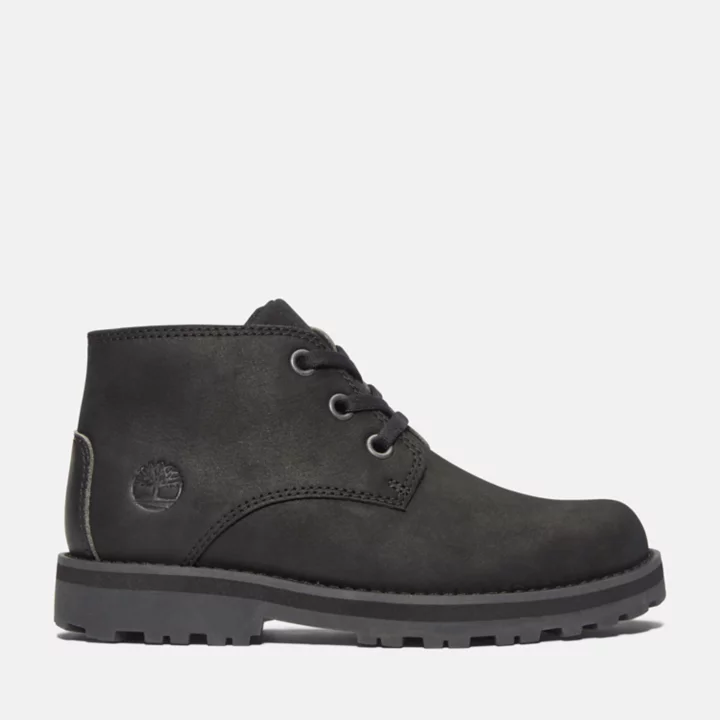 Courma Kid Chukka Boot for Youth in Black