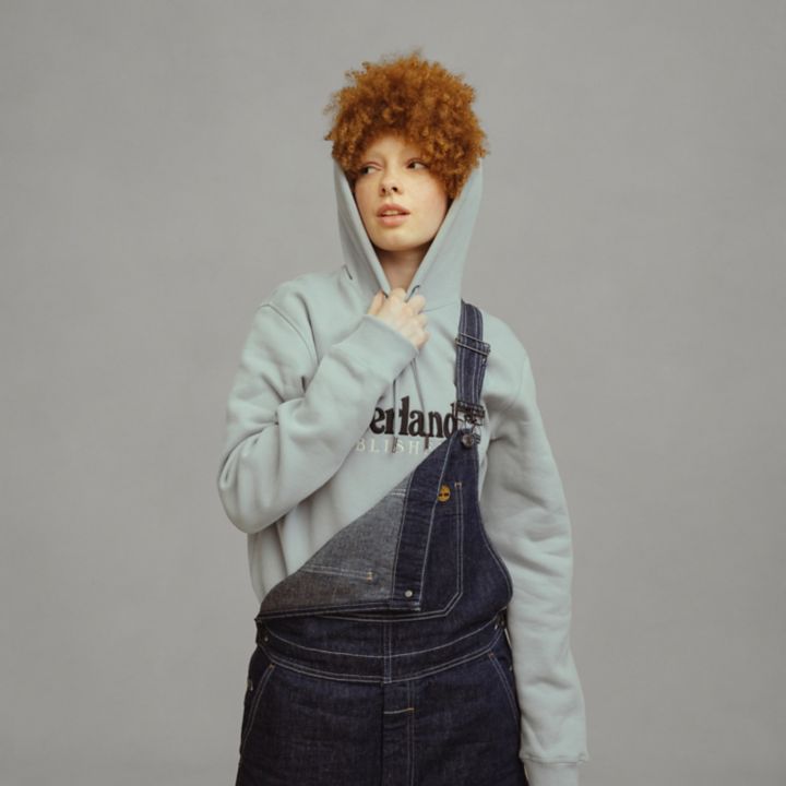 Timberland 50th Anniversary Hoodie Sweatshirt in Light Grey