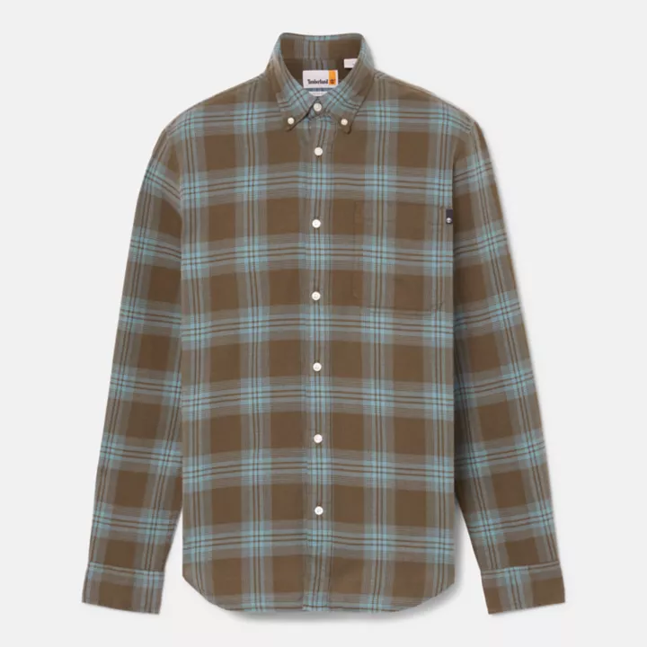 Tartan Shirt for Men in Green/Blue