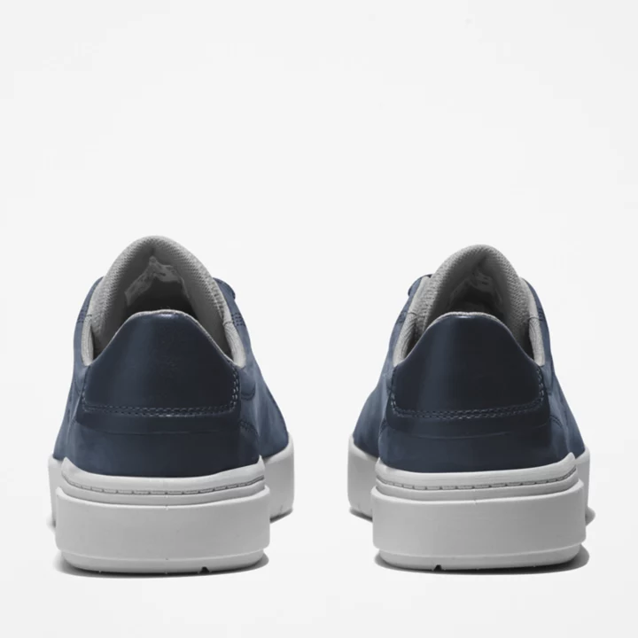 Seneca Bay Leather Trainer for Men in Navy