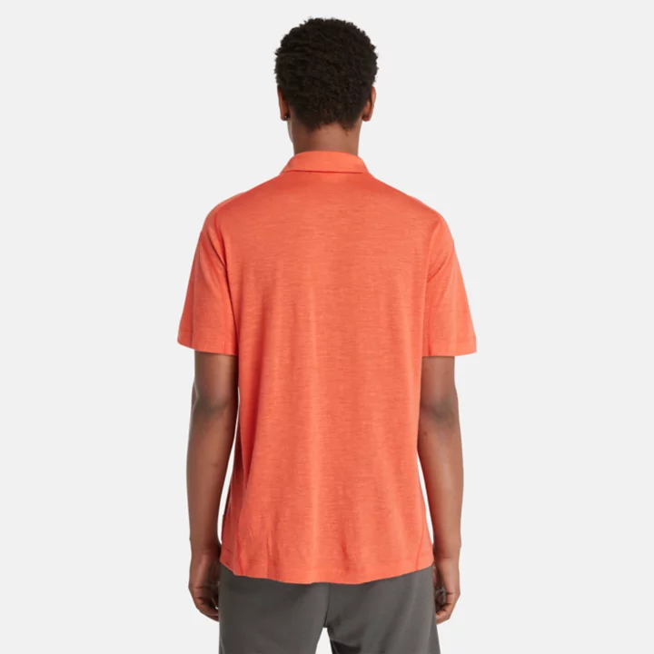 Timberland x Icebreaker Merino Linen Polo for Men in Orange