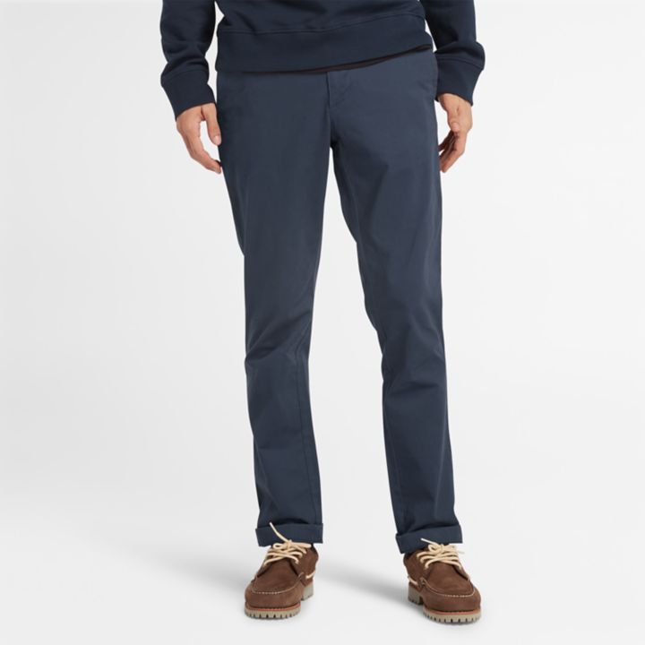Sargent Lake Stretch Chino Trousers for Men in Blue