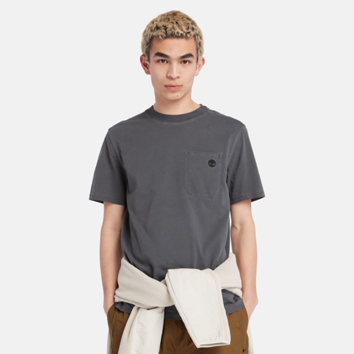 Merrymack Pocket T-Shirt for Men in Dark Grey