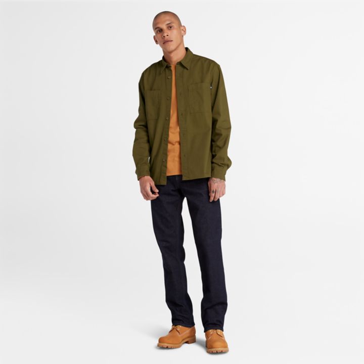 Windham Cotton Shirt for Men in Green