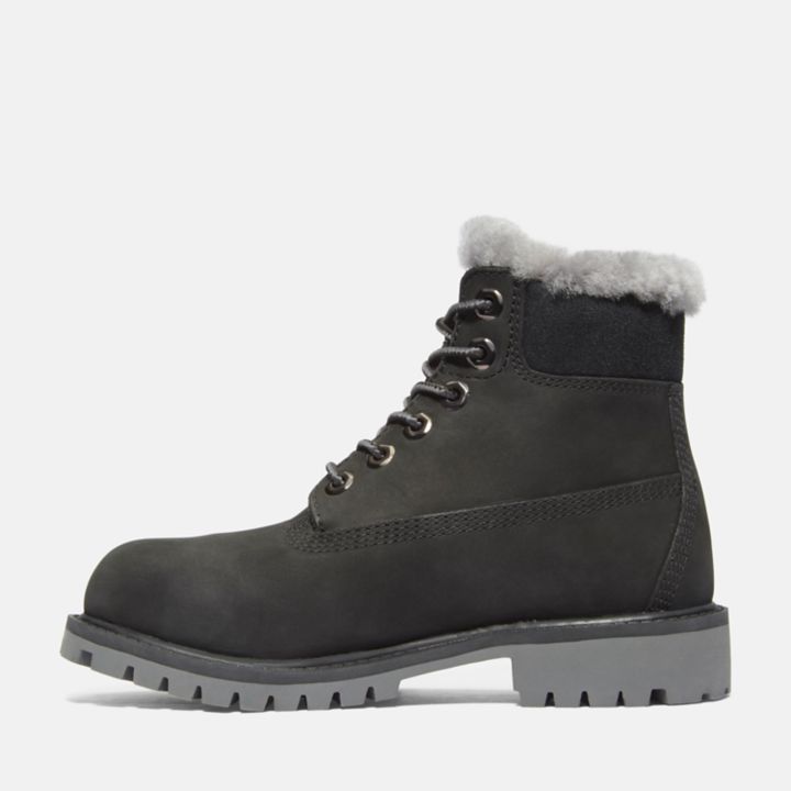 Timberland Premium 6 Inch Winter Boot for Youth in Black