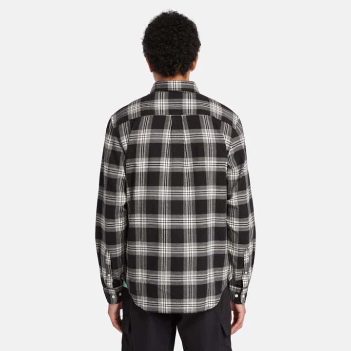 Tartan Shirt for Men in Black/White
