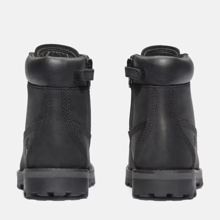 Courma 6 Inch Side-Zip Boot for Youth in Black