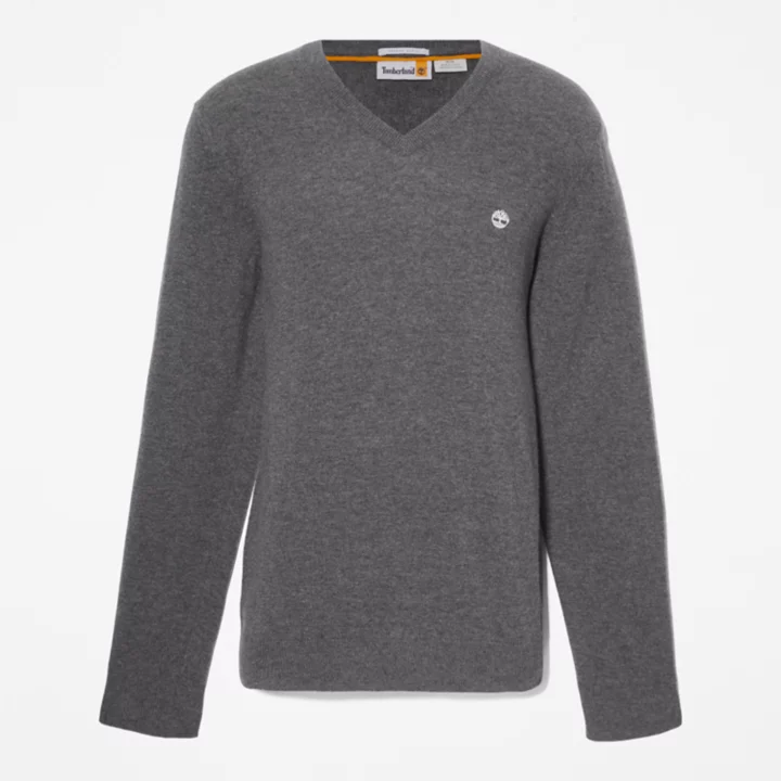 Cohas Brook V-Neck  Jumper for Men in Dark Grey