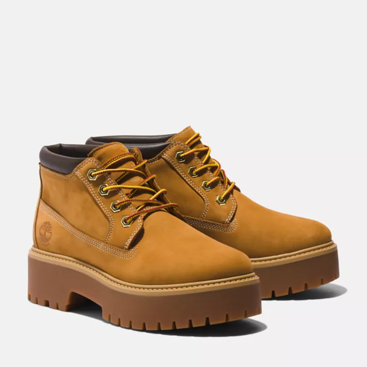 Stone Street Timberland Premium Platform Waterproof Chukka for Women in Yellow