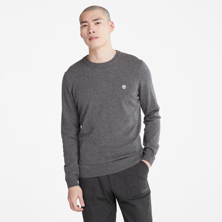 Cohas Brook Crewneck Jumper for Men in Dark Grey