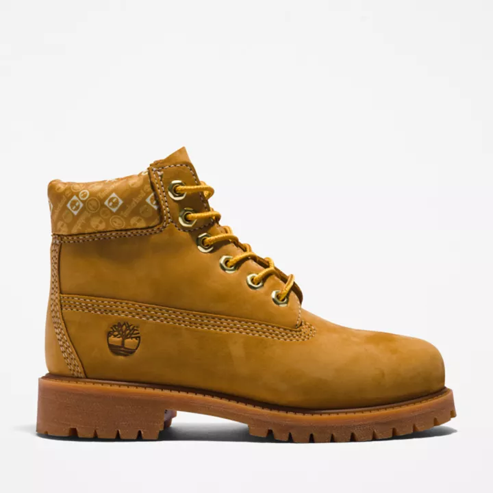 Timberland Premium 6 Inch Boot for Youth in Yellow