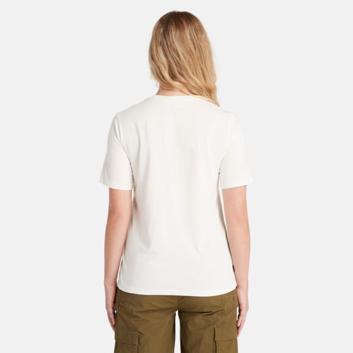 Stack Logo T-Shirt for Women in White